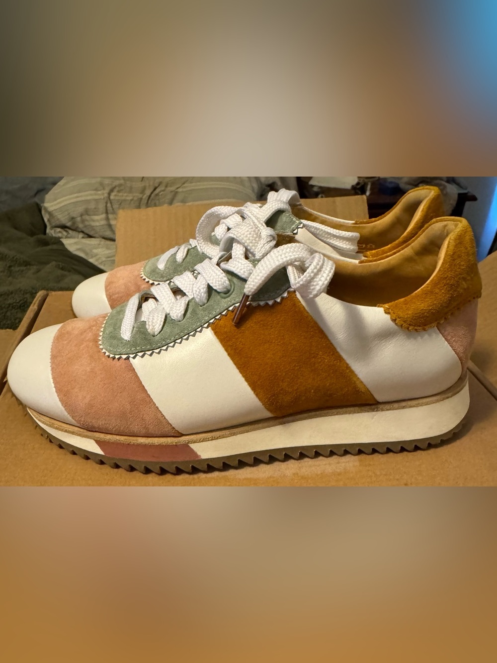 The Office of Angela Scott Quinn Sneakers Women's Suede & Leather Colorblock